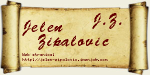 Jelen Zipalović vizit kartica